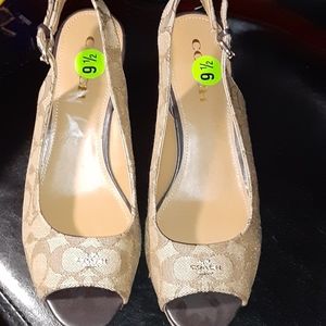 New Size 9.5 Coach Wedges